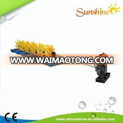 16 Impeller long arm High Efficiency Diesel engine Paddle Wheel Aerator for Shrimp and Fish